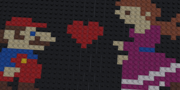 Custom LEGO Art Mario and Pauline
